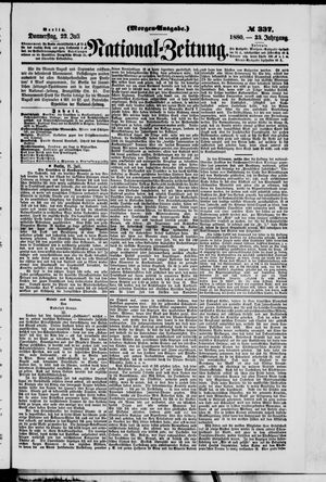 Nationalzeitung vom 22.07.1880