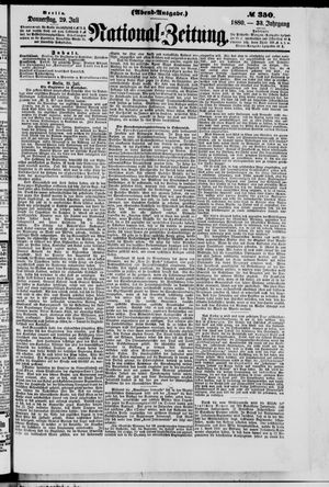 National-Zeitung vom 29.07.1880
