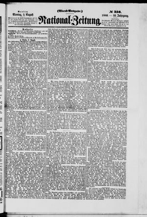 National-Zeitung vom 02.08.1880