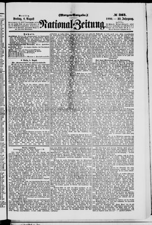 Nationalzeitung vom 06.08.1880