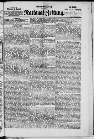 Nationalzeitung vom 09.08.1880