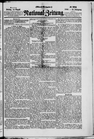 Nationalzeitung vom 13.08.1880