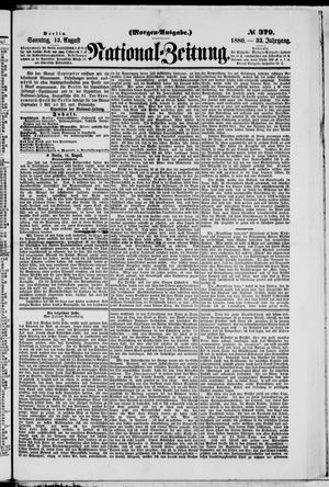 Nationalzeitung vom 15.08.1880