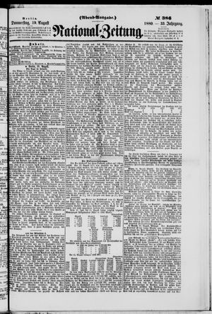 National-Zeitung on Aug 19, 1880