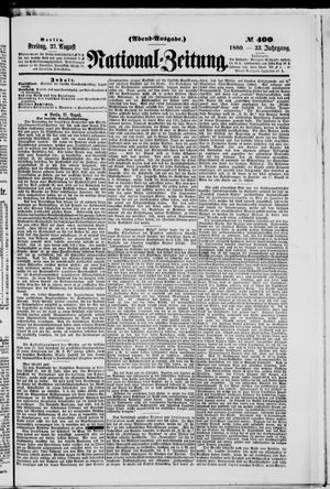 National-Zeitung vom 27.08.1880