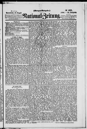 National-Zeitung vom 28.08.1880
