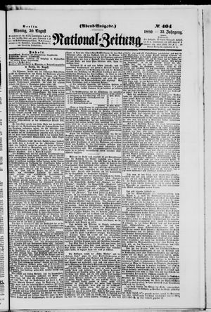 National-Zeitung vom 30.08.1880