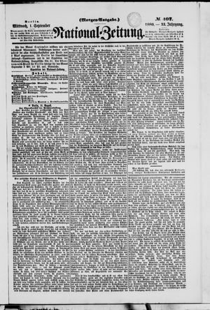 Nationalzeitung on Sep 1, 1880