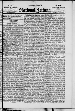 Nationalzeitung vom 01.09.1880