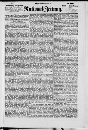 National-Zeitung vom 02.09.1880