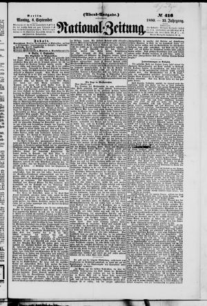 Nationalzeitung on Sep 6, 1880
