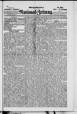 National-Zeitung vom 11.09.1880