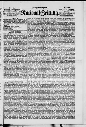 National-Zeitung vom 15.09.1880