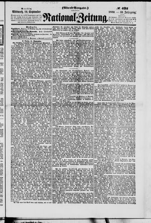 National-Zeitung vom 15.09.1880