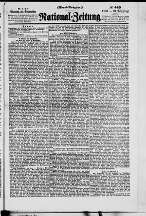 National-Zeitung vom 20.09.1880