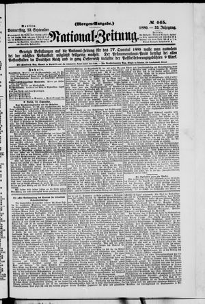 National-Zeitung vom 23.09.1880