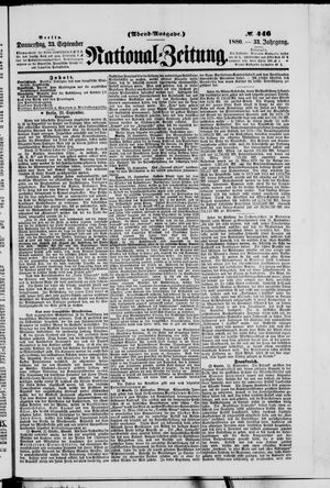 National-Zeitung vom 23.09.1880