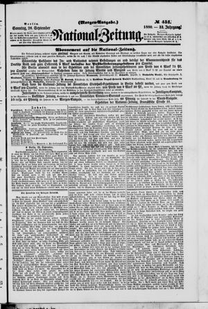 National-Zeitung vom 26.09.1880