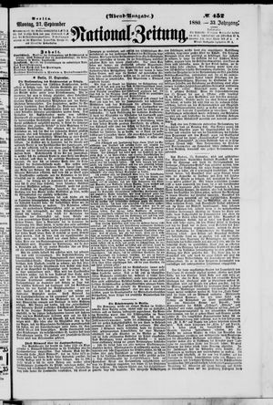National-Zeitung vom 27.09.1880