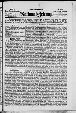 Nationalzeitung on Sep 30, 1880