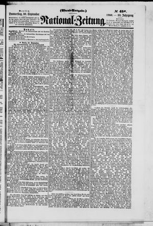 Nationalzeitung on Sep 30, 1880
