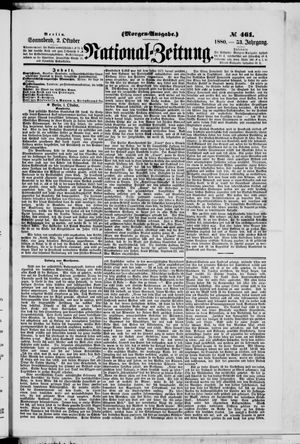 National-Zeitung vom 02.10.1880