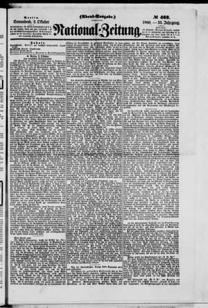 National-Zeitung vom 02.10.1880