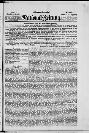 National-Zeitung vom 03.10.1880