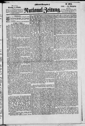 National-Zeitung vom 04.10.1880