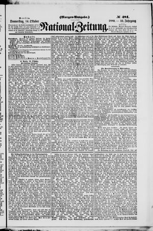 National-Zeitung on Oct 14, 1880