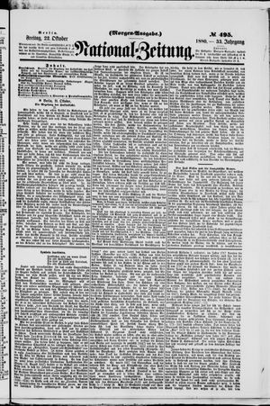 Nationalzeitung on Oct 22, 1880