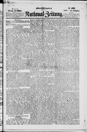 Nationalzeitung on Oct 22, 1880