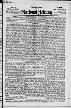 National-Zeitung vom 25.10.1880