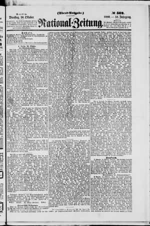 National-Zeitung vom 26.10.1880