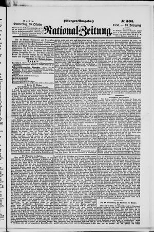 National-Zeitung vom 28.10.1880