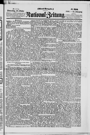 National-Zeitung vom 28.10.1880