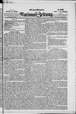 National-Zeitung vom 29.10.1880