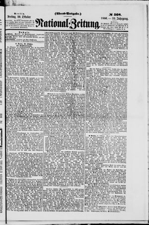 National-Zeitung vom 29.10.1880
