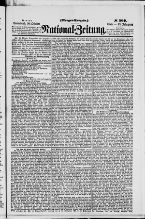 National-Zeitung on Oct 30, 1880