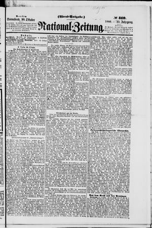 National-Zeitung on Oct 30, 1880