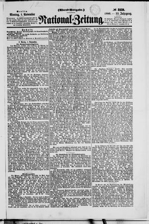 National-Zeitung vom 01.11.1880