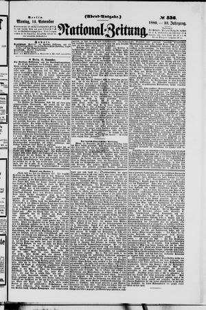 National-Zeitung vom 15.11.1880