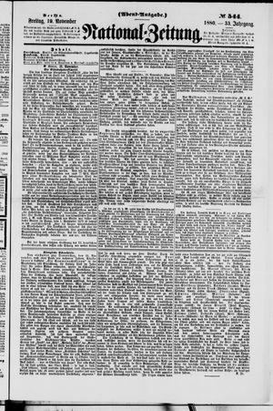 Nationalzeitung vom 19.11.1880