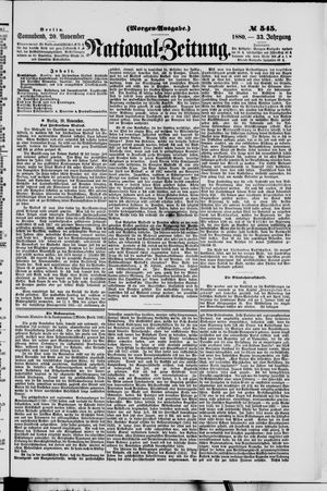 National-Zeitung vom 20.11.1880