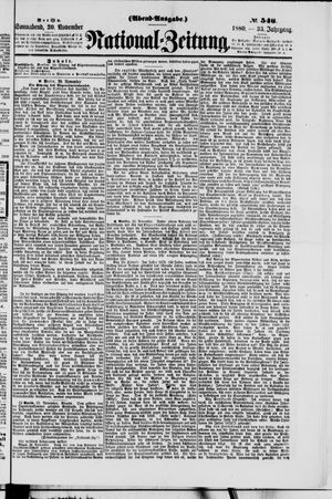 National-Zeitung vom 20.11.1880