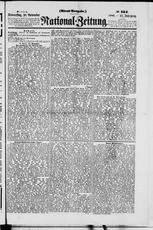 National-Zeitung vom 25.11.1880