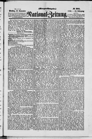 National-Zeitung vom 30.11.1880