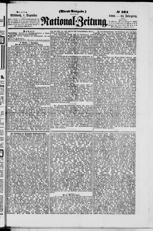 National-Zeitung vom 01.12.1880