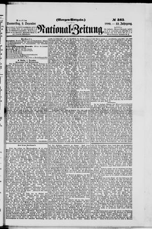 Nationalzeitung vom 02.12.1880