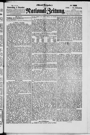 Nationalzeitung on Dec 2, 1880